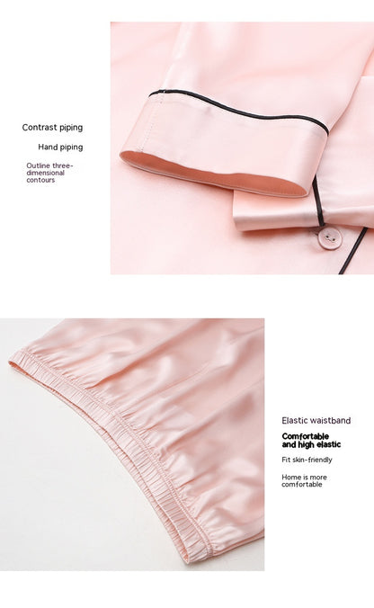 100% Mulberry Silk Couple's Pajama Set - Long Sleeve