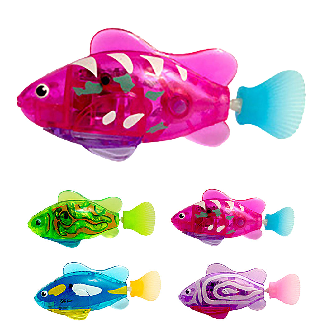 LED Electric Swimming Fish Toy – Interactive Light-Up Cat & Kids Bath Toy