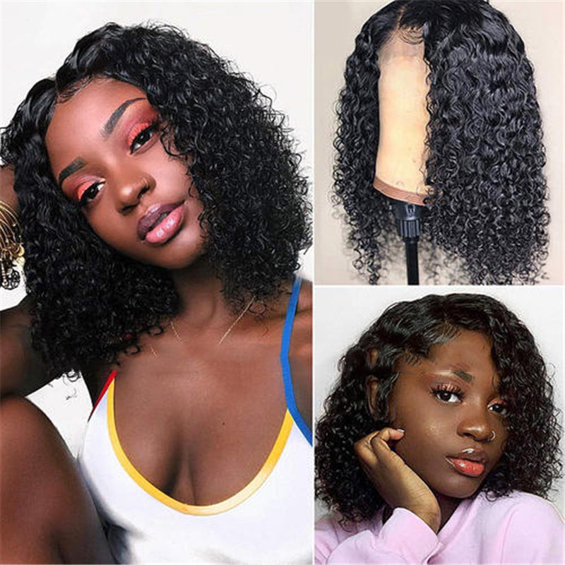 Brazilian Virgin Remy Human Hair BOB Wig - Kinky Curly Short Style