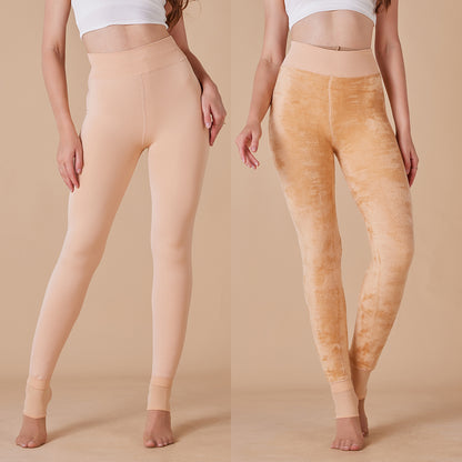 Extra Large Fur-Lined Thick Leggings - Warm Boot Pants for Women