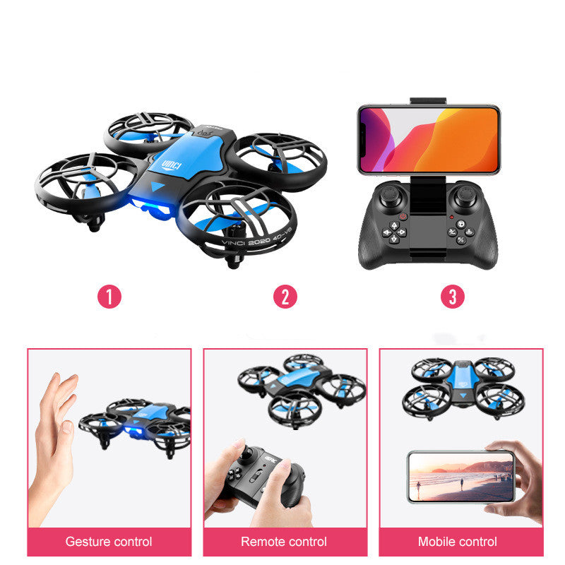 V8 Mini RC Drone | 2.4G 6-Channel Quadcopter with Gesture Control, Altitude Hold & HD Camera Option