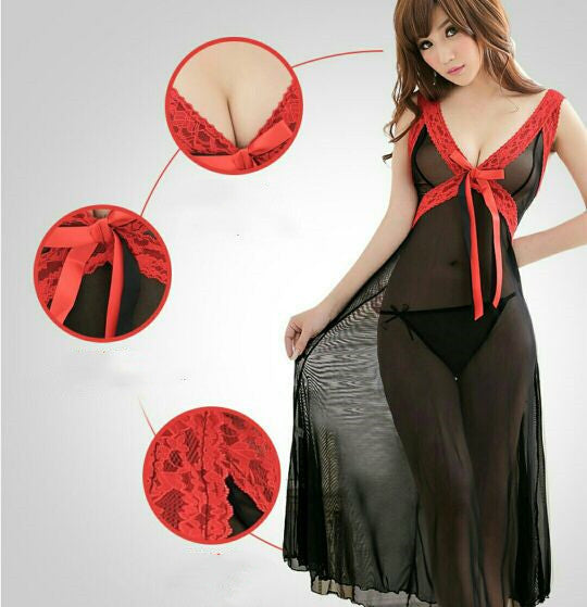 Silk Nightgown Set - Long Skirt Sleepwear with Mulberry Silk