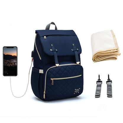 Multifunctional Diaper Bag - Large Capacity Oxford Cloth with Multiple Carry Options