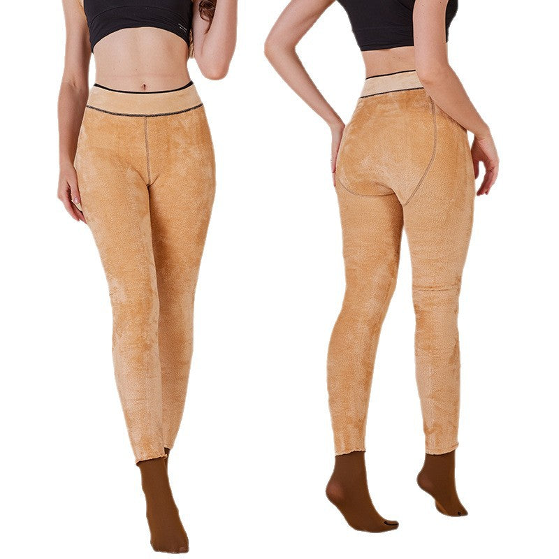 Autumn Winter Warm One-Piece Pants - Gradient Nylon Leggings
