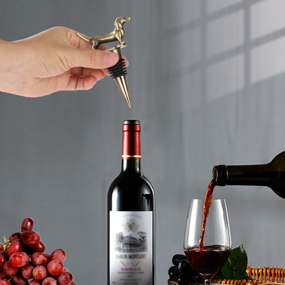 Dachshund Wine Stopper - Zinc Alloy Wine and Champagne Bottle Stopper