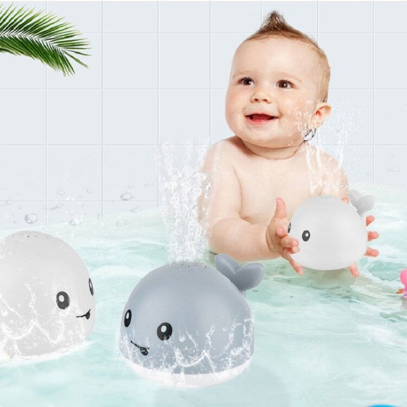 Baby Bath Whale Toy - Electric Water Spray with Lights & Music for Bathtub Fun