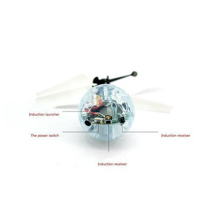 LED Infrared Induction Flying Ball Toy - Magic Hover Ball with USB Charging