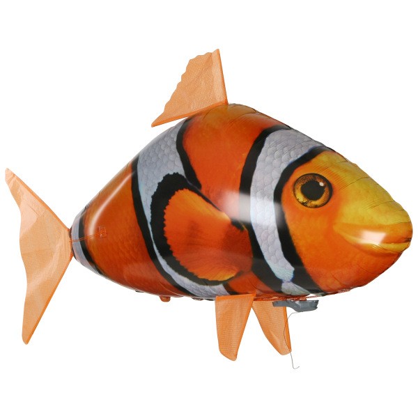 RC Flying Shark Balloon - Remote Control Air Swimming Fish Toy with Infrared