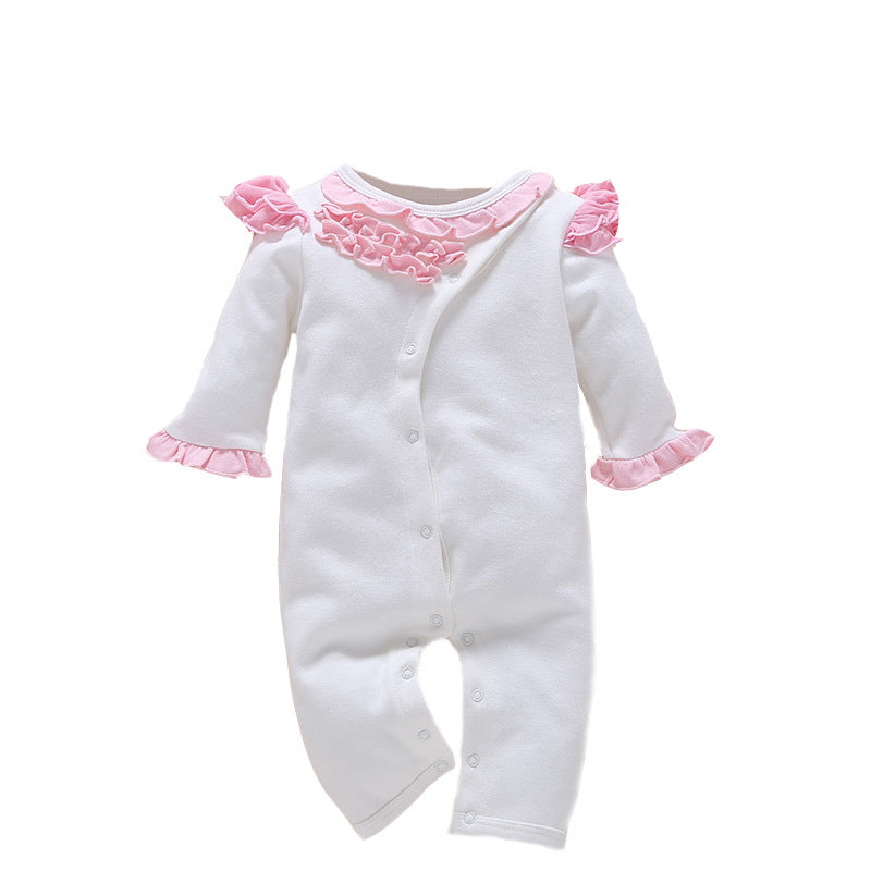 Cotton Baby Romper Jumpsuit - Newborn Bodysuit with Removable Cap