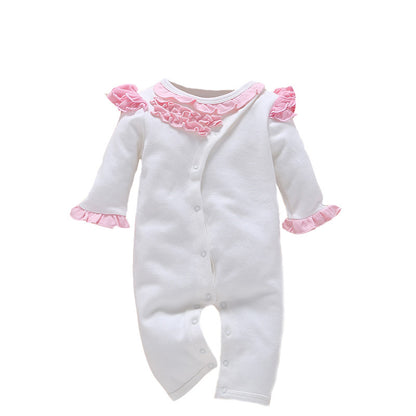 Cotton Baby Romper Jumpsuit - Newborn Bodysuit with Removable Cap