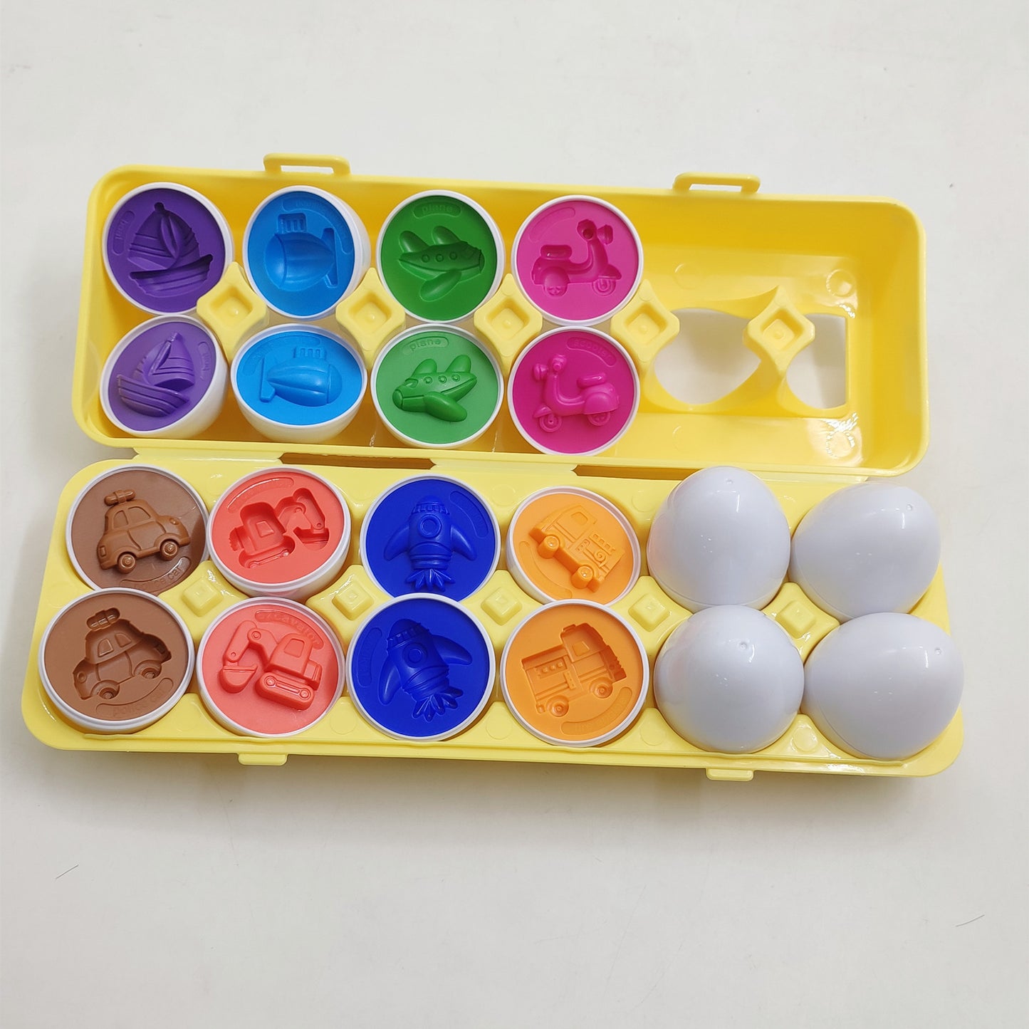 Educational Shape Matching Egg Toy Set for Toddlers - 12 Piece Learning Game