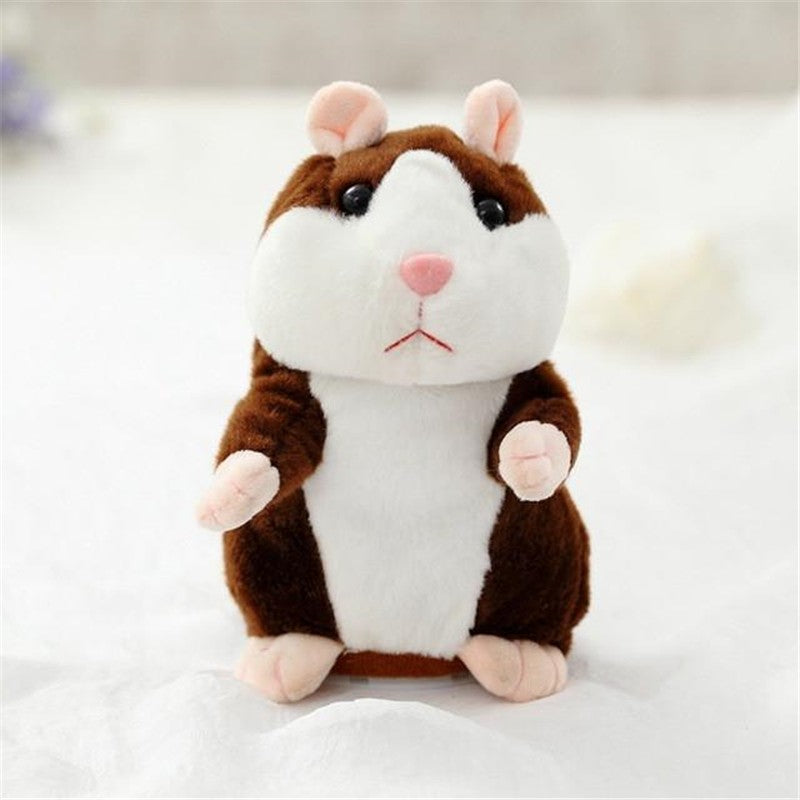 Talking Hamster Plush Toy - Voice Repeating Interactive Stuffed Animal for Kids