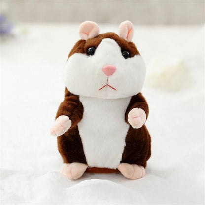 Talking Hamster Plush Toy - Voice Repeating Interactive Stuffed Animal for Kids