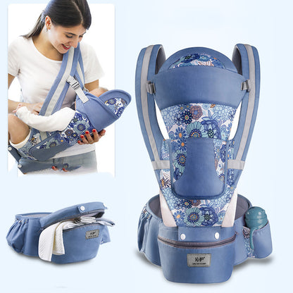 3-in-1 Ergonomic Baby Carrier with Hip Seat - Multi-Position Infant Sling