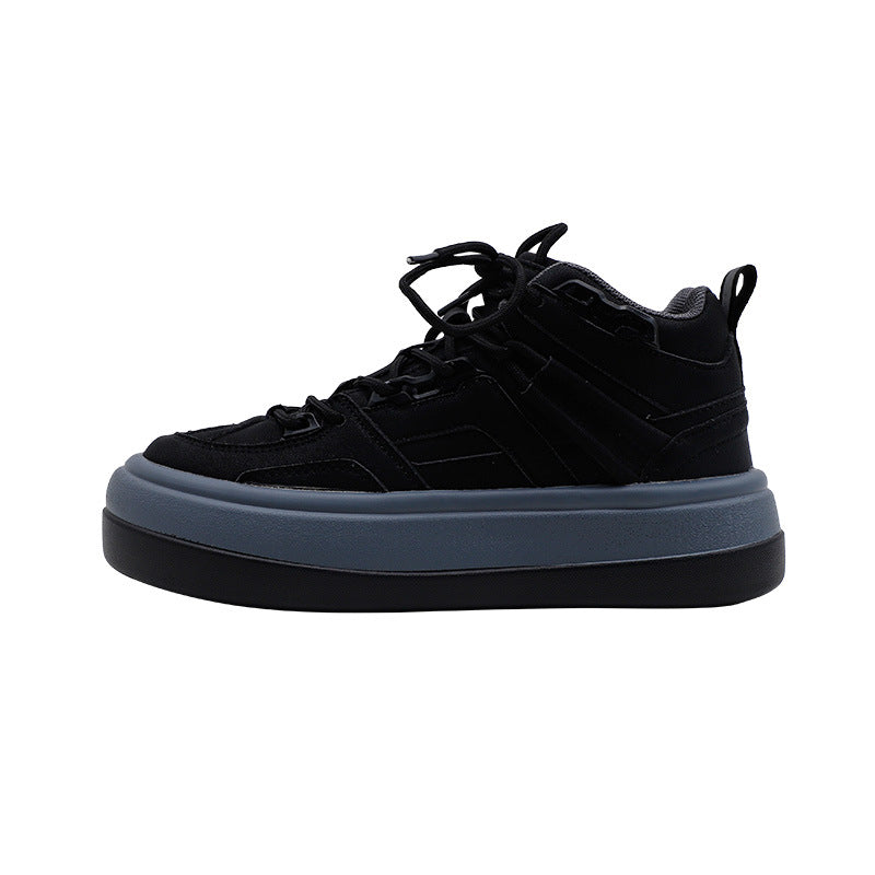 Women's Retro Niche Design High Top Sneakers - Casual Fashion Shoes