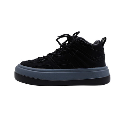 Women's Retro Niche Design High Top Sneakers - Casual Fashion Shoes