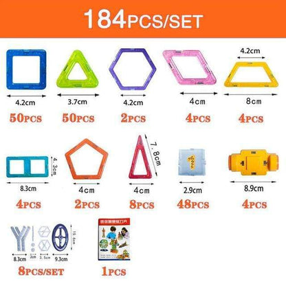 Magnetic Building Blocks - Educational Construction Toy Set