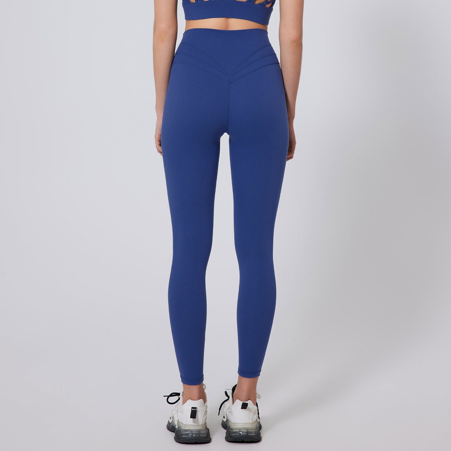 Women's High-Waist Nylon Yoga Pants - Sports Tights