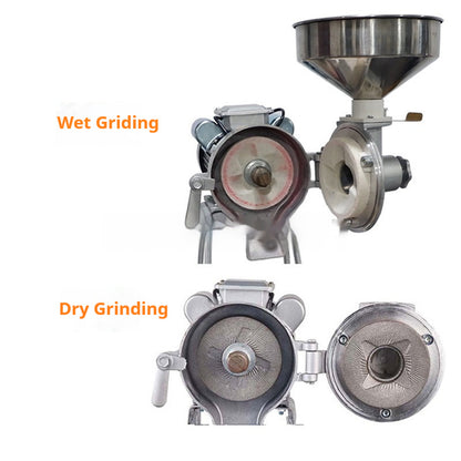 Commercial Grain Grinder - 1.5kW Electric Mill for Soybeans & Grains