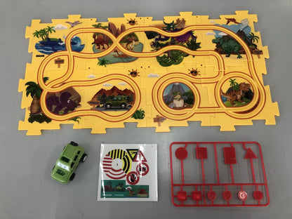 DIY Electric Track Puzzle - Automatic Rail Car Building Set for Kids Educational Play