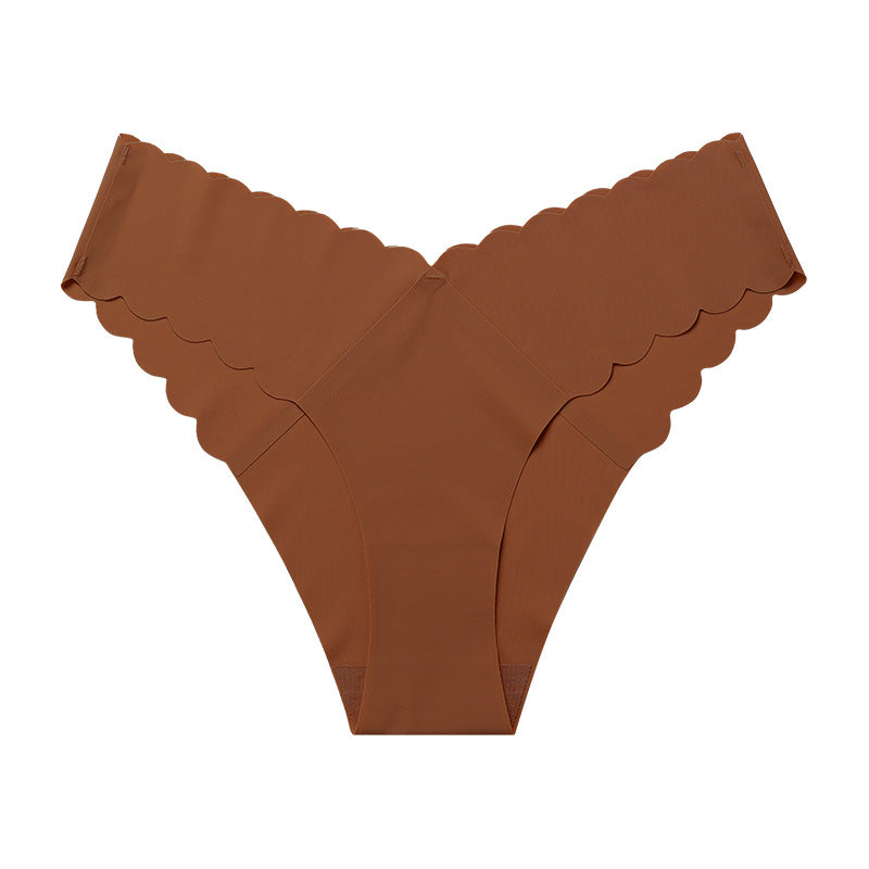 Seamless Ice Silk Underwear Set - 7-Piece Low-Rise Collection