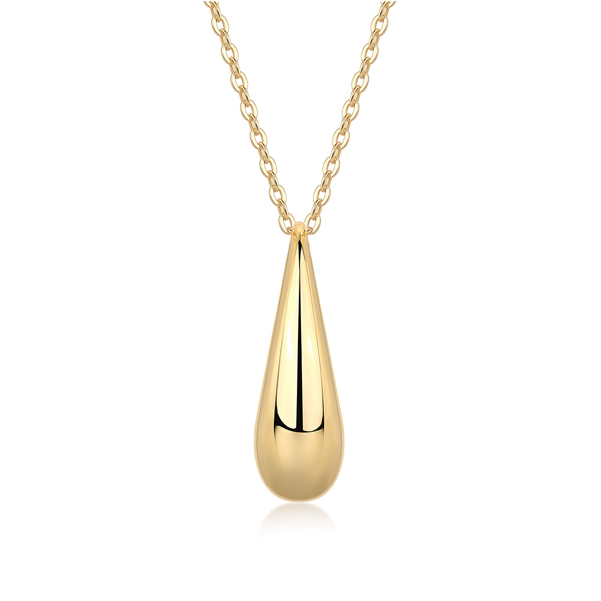 Moissanite Pendant Necklace Set - S925 Sterling Silver Gold Plated