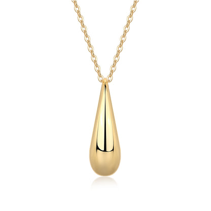 Moissanite Pendant Necklace Set - S925 Sterling Silver Gold Plated