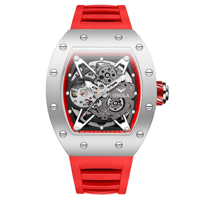 Men's Automatic Mechanical Watch | Silicone Band | 43.5mm | 30m Water Resistant | 13 Colorways