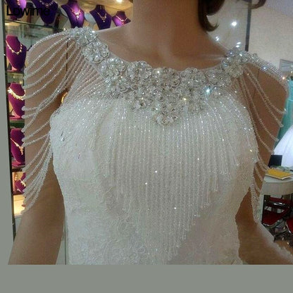 Handmade Beaded Wedding Shawl - Elegant Bridal Shoulder Wrap