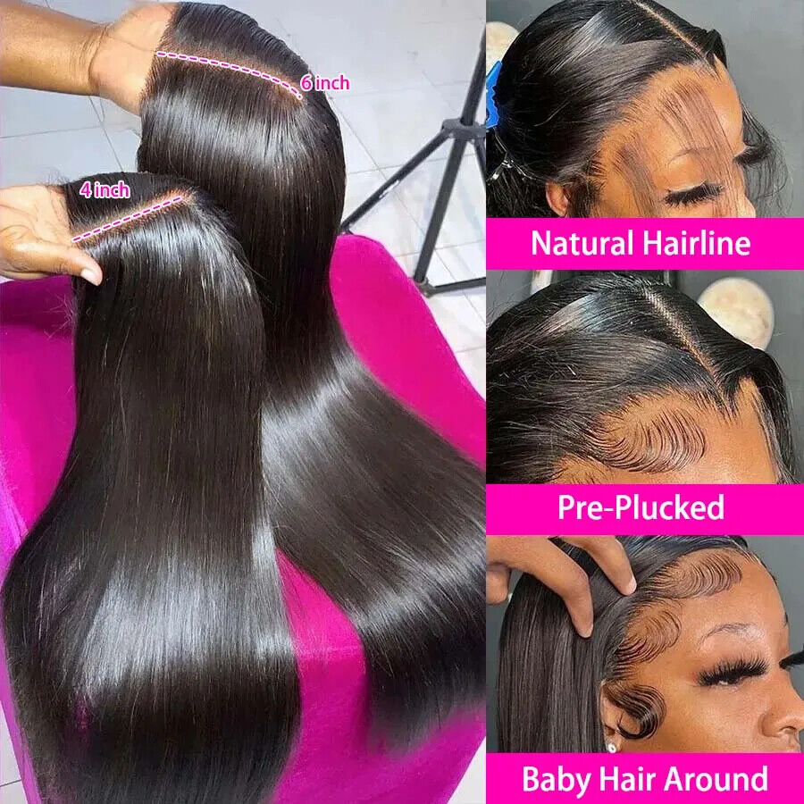 13x4 Lace Front Human Hair Wig - Natural Texture with Forehead Lace