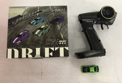 Turbo Racing 1:76 C64 Drift RC Car with Gyro - Full Proportional Remote Control RTR Kit