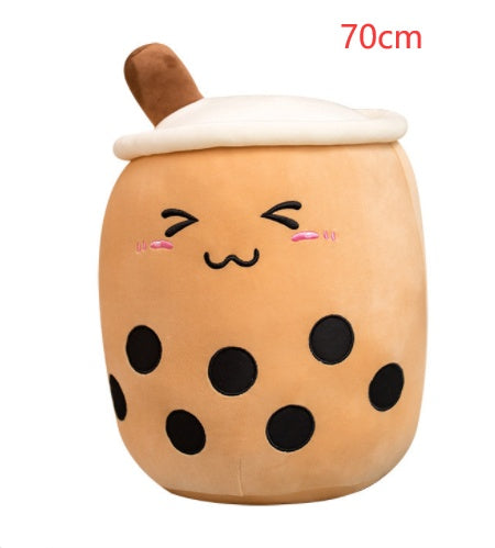Plush Bubble Tea Pillow Cushion - Soft Stuffed Drink Toy