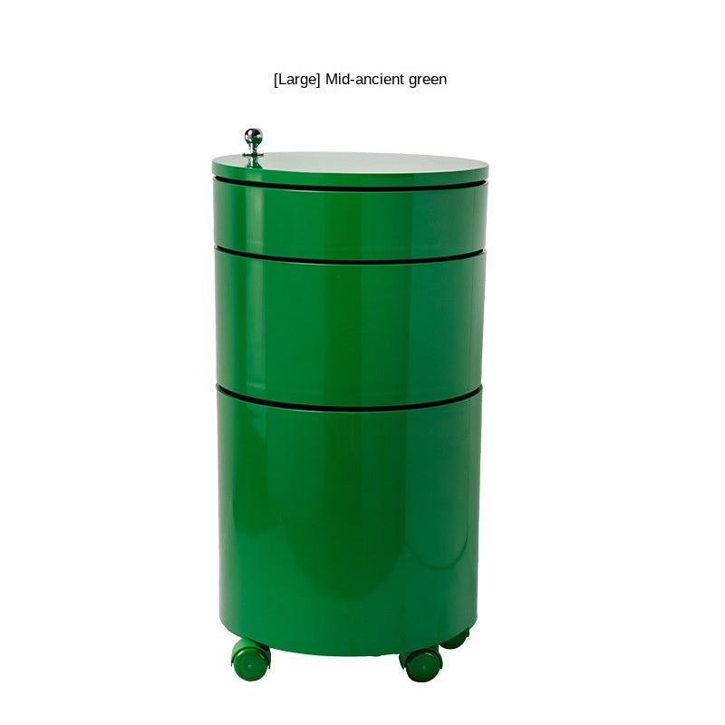 Rotating Storage Cabinet with Wheels - Multi-Tier Organizer
