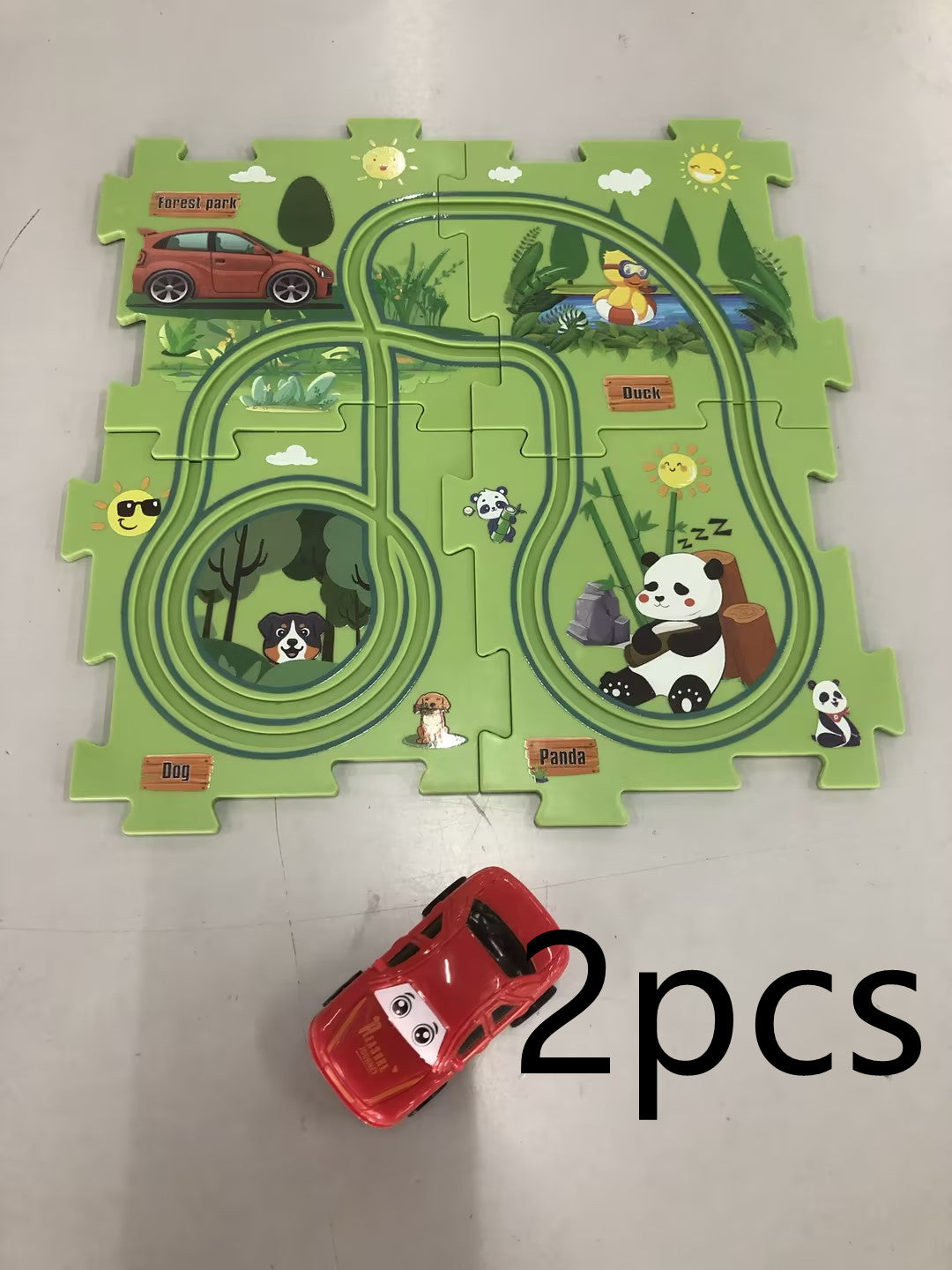 DIY Electric Track Puzzle - Automatic Rail Car Building Set for Kids Educational Play