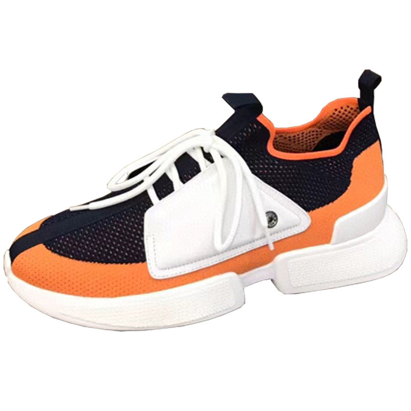 Men's Casual Top Layer Cowhide Leather Board Shoes - Round Toe with Rubber Sole