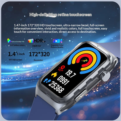 Smart Fitness Bracelet with Heart Rate Monitoring - Touch Screen