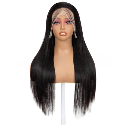 Long Straight Lace Front Wig - Double Weft Synthetic Hair