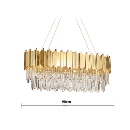 Modern Crystal Chandelier - LED Ceiling Light for Living Room