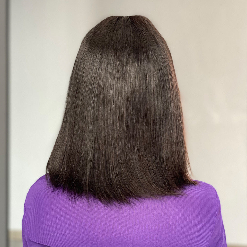 Bob's Human Hair Lace Wig - 10 Inch Natural Style Real Human Hair