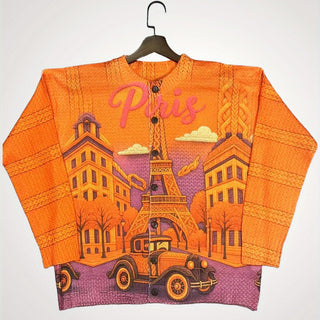 Women's Digital Print Long Sleeve Top - Custom Graphic Printed Shirt