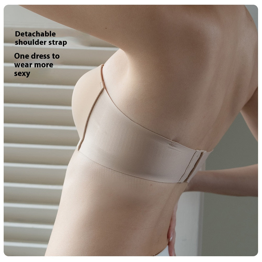 Women's Detachable Strapless Bra - Convertible Support Bra A/B Cup