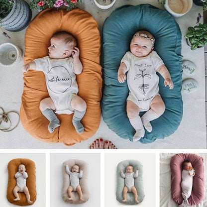 Baby Nest Bed - Portable Cotton Crib for Newborns & Infants 0-3 Years
