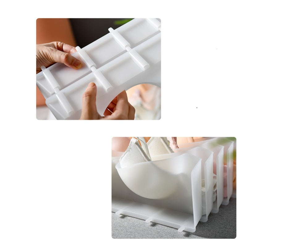 Underwear & Bra Storage Organizer Box - 6 Cell Drawer Divider