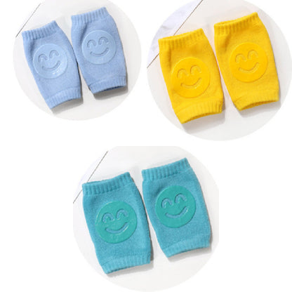 Baby Knee Pads - Cotton Terry Crawling Protectors with Non-Slip Design