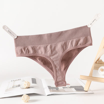 Women's Cotton Seamless Underwear - Comfortable Low-Rise Brief