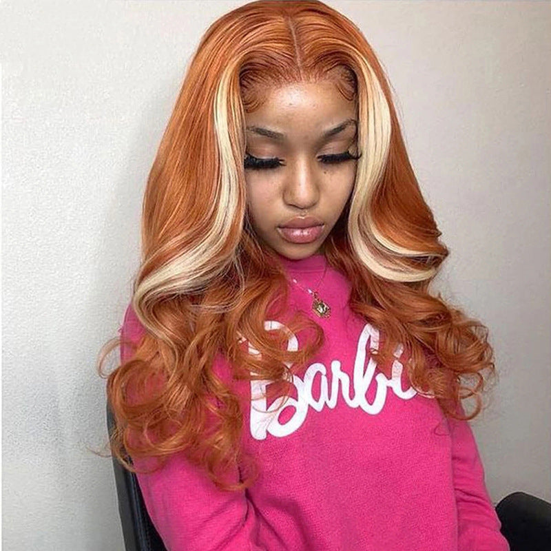 4x4 Human Hair Lace Closure Wig - Highlight 613 Blonde Medium Length