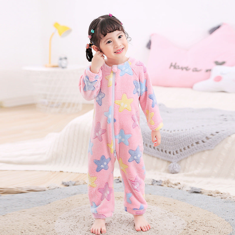 Infant Flannel Pajamas - Soft Autumn Winter Sleepwear for Babies
