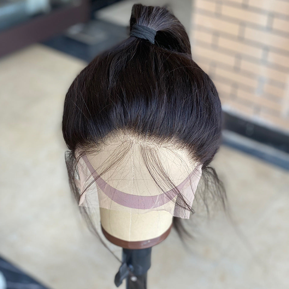 360 Lace Frontal Human Hair Wig - Virgin Hair Full Head Wig with Pre-Plucked Hairline