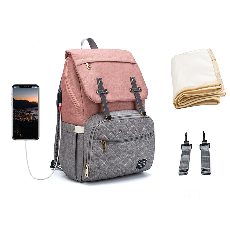 Multifunctional Diaper Bag - Large Capacity Oxford Cloth with Multiple Carry Options
