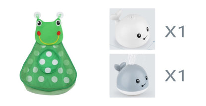 Baby Bath Whale Toy - Electric Water Spray with Lights & Music for Bathtub Fun